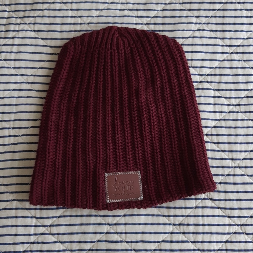 Love Your Melon Burgundy Beanie